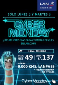 LAN Peru solo por 2 días Lima/Trujillo  ida y vuelta S/. 137
