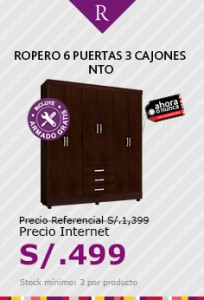 NTO ROPERO 6 PUERTAS