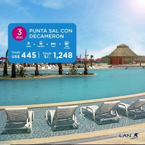 LAN Peru Disfruta de las maravillosa playa de Punta Sal con el mejor servicio LAN y Decameron a solo S/.1248.00