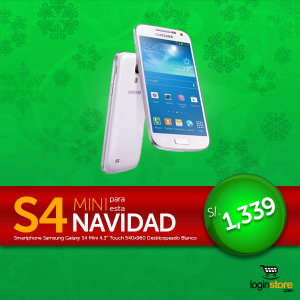 Loginstore Samsung S4 Mini Libre de fábrica a S/.1339