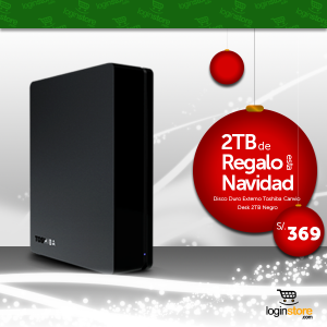 Loginstore Disco Duro Externo Toshiba 2TB solo en Loginstore.com a S/.369 soles
