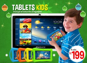 Tablet Advance de 7» A13 1.2G 512M 4GB Doble Cámara