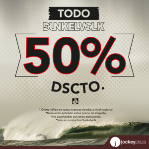 Jockey Plaza – Todo Dunkelvolk al 50% de descuento