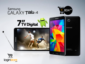 Loginstore – Galaxy Tab 4 con TV Digital a sólo S/.804