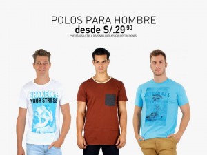 Linio – Polos para hombre desde S/.29.90