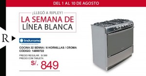 Ripley – Cocina Indurama a solo S/.849