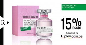 Ripley – 15% de descuento en fragancia United Dreams