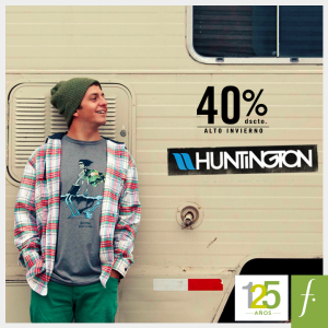 Saga Falabella – 40% de descuento en todo alto invierno de la marca Huntington