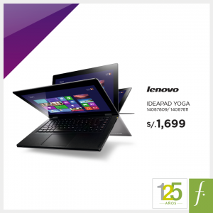 Saga Falabella – IdeaPad Yoga de Lenovo a solo S/.1699