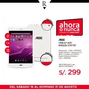 Ripley – Tablet AOC a sólo S/.299
