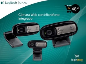 Loginstore – Cámara web con micrófono integrado Logitech a sólo S/. 48.40