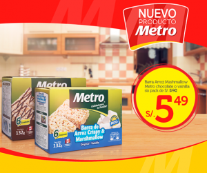 Metro – Barras de arroz a sólo S/.5.49
