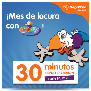 MegaPlaza – 30 minutos de diversión en el Coney Park por sólo S/.12.90