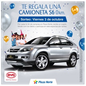 Plaza Norte – Te regala una camioneta S6 0Km