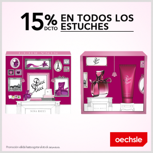 Oechsle – 15% de dcto. en todos los estuches de Ricci Ricci