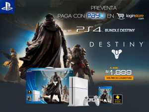 Loginstore – Bundle: PlayStation 4 + Destiny a sólo S/.1,899