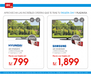 Plaza Vea – Televisores en oferta