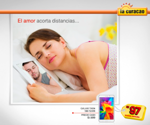La Curacao – Galaxi Tab4 a sólo S/.699
