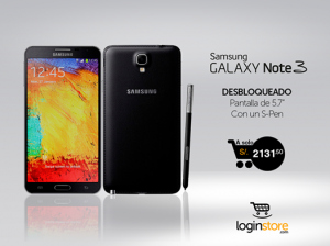 Loginstore – Galaxy Note 3 a sólo S/.2131.50
