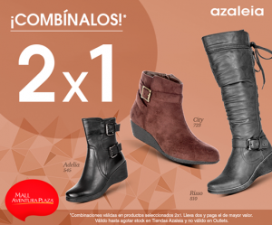 2 x 1 en calzado AZALEIA