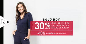 30% de descuento en miles de productos en Mujer, Hombre e Infantil