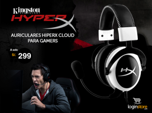Auriculares HIPERX CLOUD a sólo S/.299