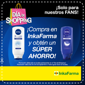 Productos NIVEA con 50% de descuento