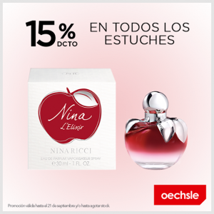 Oechsle – 15% de dcto. en todos los estuches de Nina Ricci