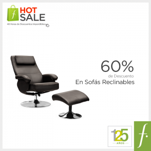 Saga Falabella – 60% de descuento en sofás reclinables