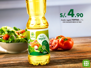 Aceite Vegetal Tottus a sólo S/4.90