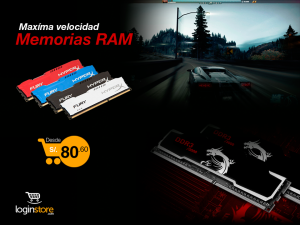 Loginstore – Memorias RAM desde S/.80.60