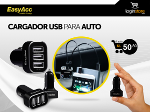 Cargador USB para auto a sólo S/.50.80