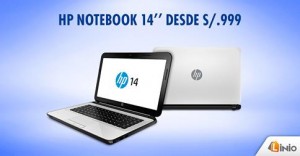 Laptop HP 14″ desde S/.999 en Linio