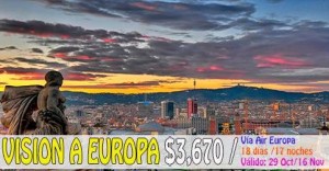 VISION A EUROPA desde $3,670