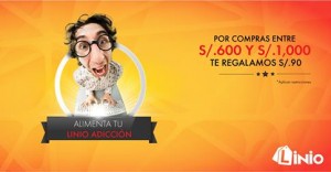 Linio – Te regala S/.90