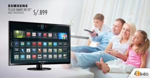 Smart TV SAMSUNG 32″ a sólo S/.899