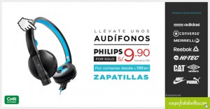 Audífonos Philips a sólo S/.9.90