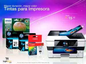 Tintas para impresora desde S/. 15.10
