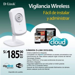 Cámara de vigilancia a sólo S/. 185.00