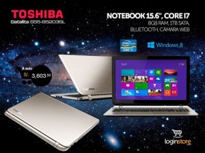 Toshiba Satellite Core i7 a sólo S/.3603.50