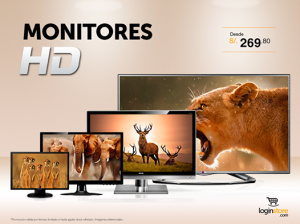 Monitores HD desde S/. 269.80