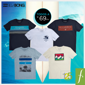 Polos Billabong a sólo S/.69
