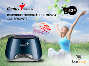 Reproductor musical portátil con parlante GENIUS a sólo S/.52.40