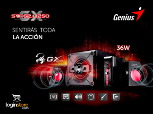 Altavoces GENIUS SW-G2 11250 36W a sólo S/.139