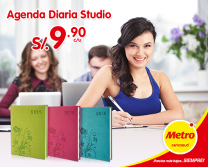 Agenda diaria STUDIO a sólo S/.9.90