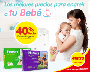 Pañales con un 40% de descuento