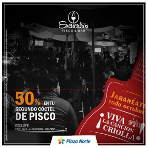 El segundo cóctel de pisco con el 50% de descuento