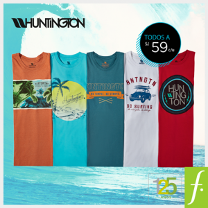 Polos de Huntington SurfCo a sólo S/.59