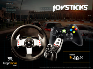 Joysticks desde S/ 48.90