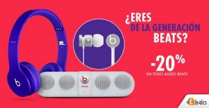 20% de descuento en todo audio Beats